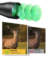 CVLIFE FoxSpook 3-9x40 Rifle Scope, Mil-dot Reticle Scope for Hunting with 20mm Piactinny, view 4