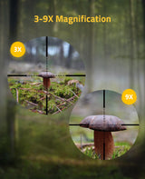 CVLIFE FoxSpook 3-9x40 AO Optics R4 Reticle Crosshair Scope, view 2