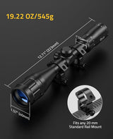 CVLIFE FoxSpook 3-9x40 AO Optics R4 Reticle Crosshair Scope, view 5