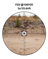 CVLIFE FoxSpook 3x30 Rifle Scope with Illuminated Reticle, view 3