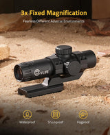 CVLIFE FoxSpook 3x30 Rifle Scope with Illuminated Reticle, view 5