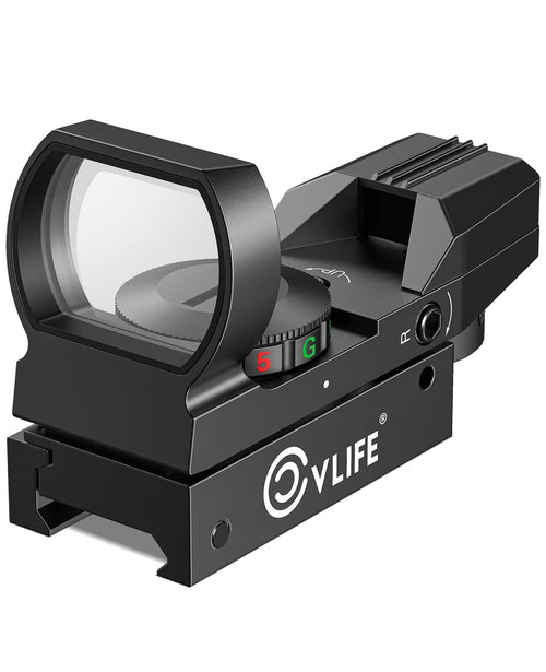 CVLIFE FoxSpook 31ร21mm Motion Awake Multi Reticles Green & Red Dot Sight for Picatinny