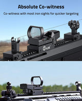 CVLIFE FoxSpook 31×21mm Motion Awake Multi Reticles Green & Red Dot Sight for Picatinny, view 4