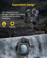 CVLIFE FoxSpook 1x20mm 2MOA Red Dot Sight, view 4