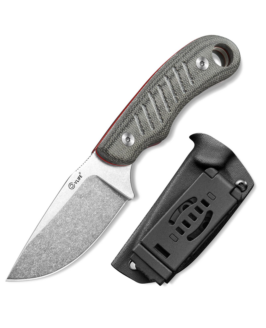 CVLIFE Full Tang Fixed Blade Knife with Kydex Sheath