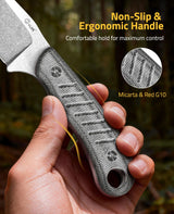 CVLIFE Full Tang Fixed Blade Knife with Kydex Sheath, view 5