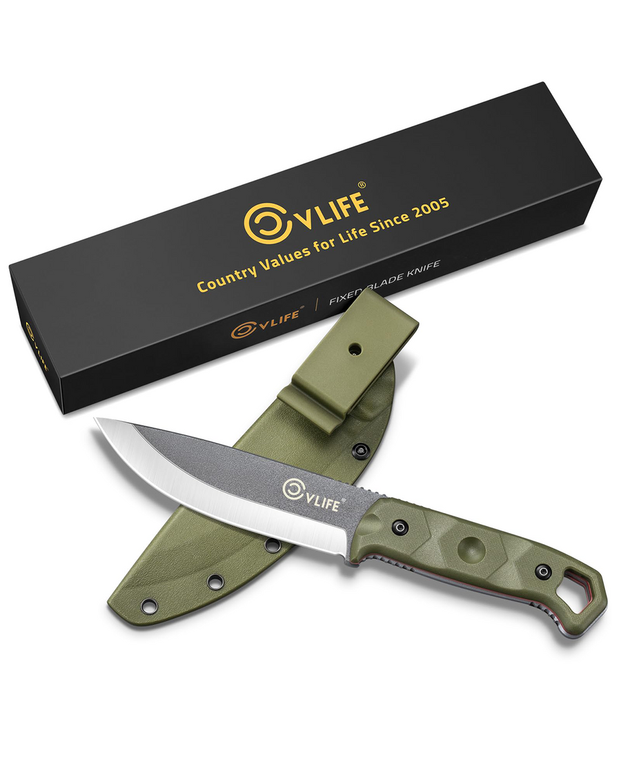 CVLIFE Full Tang Fixed Blade Knife with Sheath