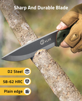 CVLIFE Full Tang Fixed Blade Knife with Sheath, view 2