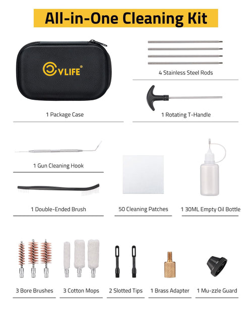 CVLIFE Gauge Stainless Steel Rod Case