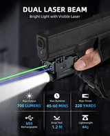 CVLIFE Dual Laser Beam Flashlight Combo, view 2