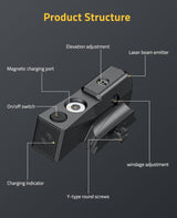 CVLIFE Green Laser Sight Compatible with Picatinny Rail, view 4