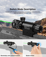 CVLIFE Green Laser Sight Green Dot 532nm Scope with Pressure Switch, view 3