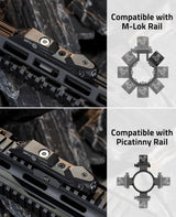 CVLIFE Green/Red Laser Sight Compatible with M-Lok and Picatinny Rail, view 2
