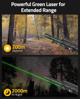 CVLIFE Green/Red Laser Sight Compatible with M-Lok and Picatinny Rail, view 5