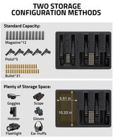 CVLIFE Gun Case TSA Approved 5 Pistol Case for Handguns, view 2