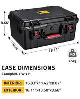 CVLIFE Gun Case TSA Approved 5 Pistol Case for Handguns, view 4