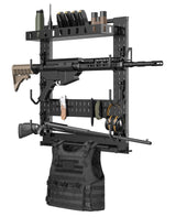 CVLIFE Gun Rack Wall Mount with Shelf Accessory Panel, view 2