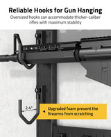 CVLIFE Gun Rack Wall Mount with Shelf Accessory Panel, view 6