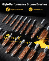 CVLIFE Gun Rifle Cleaning Kit Fit .17 to 12GA, view 5