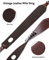 CVLIFE Gun Sling Vintage Leather Two Point Sling, view 3
