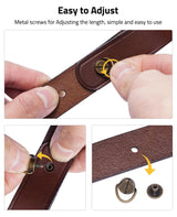 CVLIFE Gun Sling Vintage Leather Two Point Sling, view 4