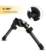 CVLIFE Heavy Duty 8.5-12‘’ Latest Carbon Fiber Bipod with QD Adapter, view 4