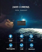 CVLIFE High Lumen Pistol Flashlight, view 4