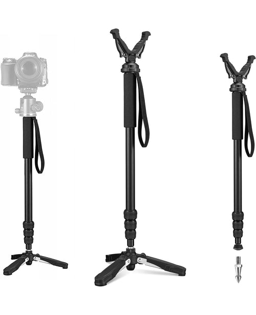 CVLIFE Hunting Monopod Rifle Stick Shooting Tripod