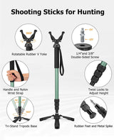 CVLIFE Hunting Monopod Rifle Stick Shooting Tripod, view 4