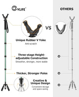 CVLIFE Hunting Monopod Rifle Stick Shooting Tripod, view 5