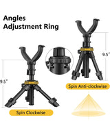 CVLIFE hunting Rest Tripod 11.8" - 25" Adjustable Height Tripod, view 3