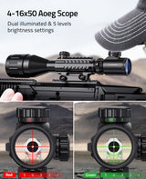 CVLIFE EagleFeather Illuminated Holographic Hunting Rifle Scope, view 3