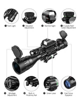CVLIFE EagleFeather Illuminated Holographic Hunting Rifle Scope, view 4