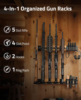 CVLIFE Indoor Gun Racks with Pistol Holder, view 2