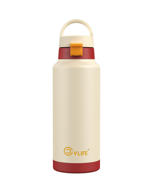 CVLIFE Insulated Stainless Steel Water Bottle with Straw