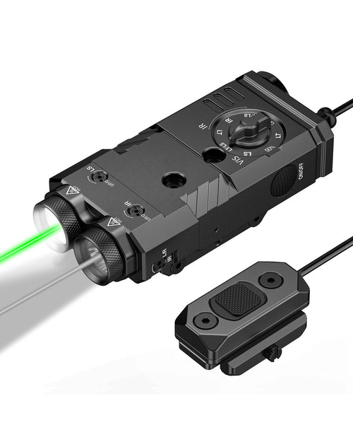 CVLIFE 1600 Lumens 4-in-1 Flashlight/IR Illuminator with Green/IR Laser