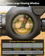 CVLIFE JackalHowl 1X25mm Auto-Brightness Green Dot Sight, view 4