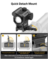 CVLIFE JackalHowl 1X25mm Auto-Brightness Green Dot Sight, view 6