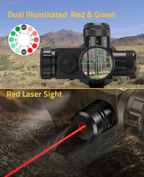 CVLIFE FoxSpook 2.5-10x40e Red & Green Illuminated Scope, view 3