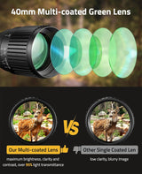 CVLIFE JackalHowl 3-9x40 AO Rifle Scope - Illuminated Mil-Dot Reticle, view 2