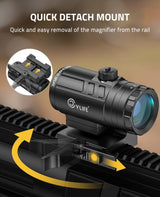 CVLIFE JackalHowl 3X Red Dot Magnifier, view 3