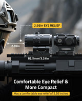 CVLIFE JackalHowl 3X Red Dot Magnifier, view 4