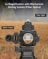 CVLIFE JackalHowl 4x32 Prism Compact Rifle Scope, view 3
