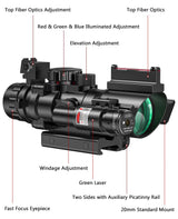 CVLIFE JackalHowl 4x32 Scope Red & Green & Blue Illuminated Reticle Scope, view 3
