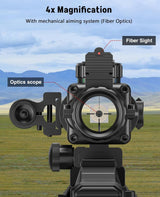 CVLIFE JackalHowl 4x32 Scope Red & Green & Blue Illuminated Reticle Scope, view 4