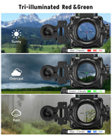 CVLIFE JackalHowl 4x32 Scope Red & Green & Blue Illuminated Reticle Scope, view 6