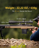 CVLIFE JackalHowl 6-24x50 AO Rifle Scope for Hunting, view 6