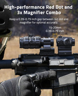 CVLIFE JackalHowl Green Dot Sight & 3X Magnifier Combo Set, view 2