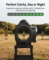 CVLIFE JackalHowl Green Dot Sight & 3X Magnifier Combo Set, view 5