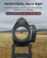 CVLIFE JackalHowl Red Dot Sight & 3X Magnifier Combo, view 5